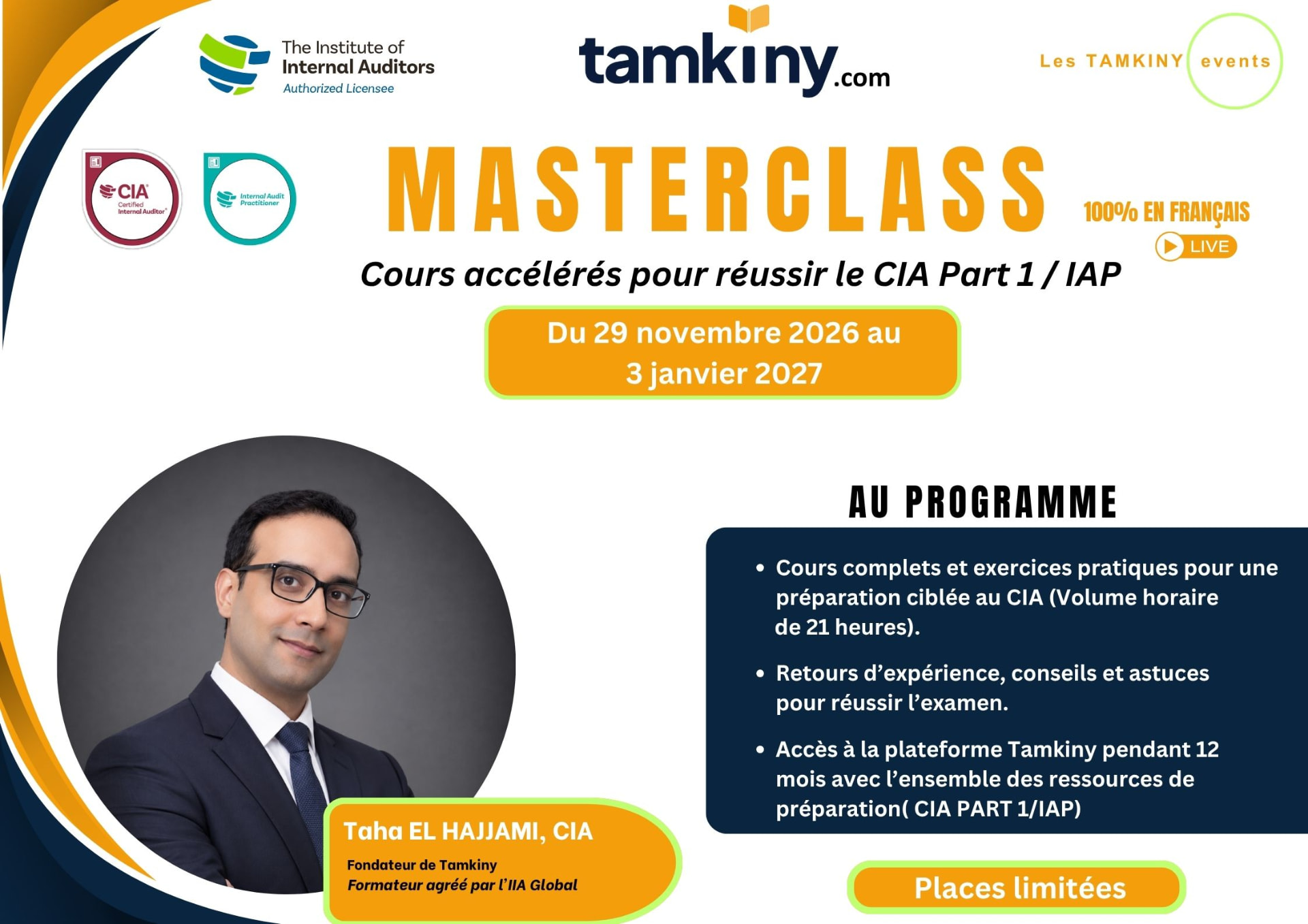 Masterclass CIA Part 1 / IAP — cours accélérés en direct